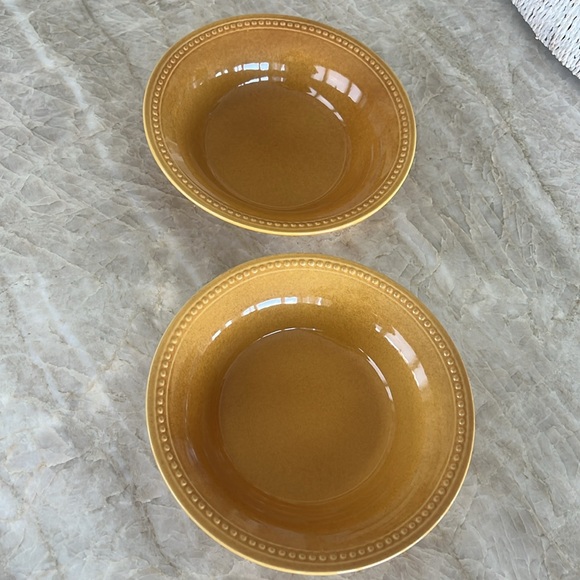 Pier 1 Soup Cereal Bowl Spice Route Ginger Set of 2 NWT Retired - Picture 3 of 6